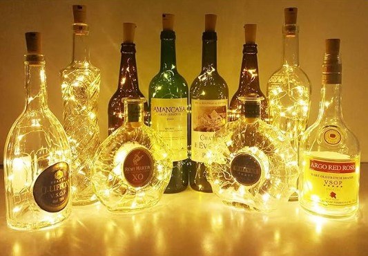 christmas bottle lights