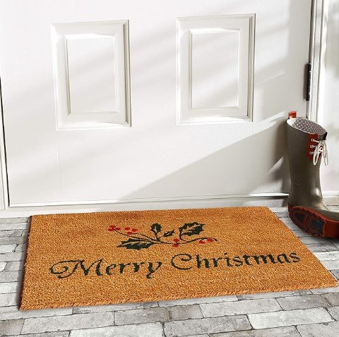 christmas floor mat