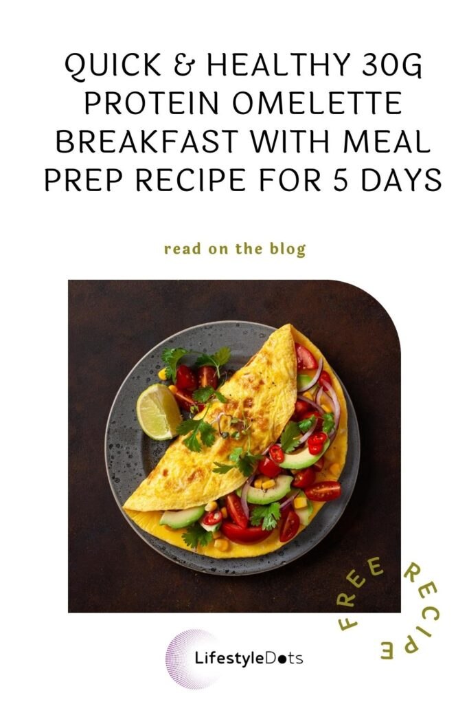 30g PROTEIN OMELETTE breakfast WITH MEAL PREP RECIPE for 5 days