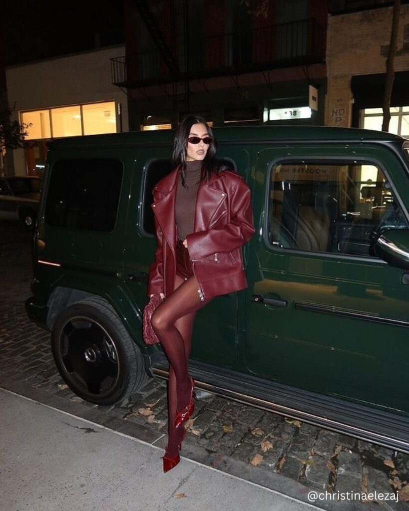 Burgundy Leather for Valentine's Day